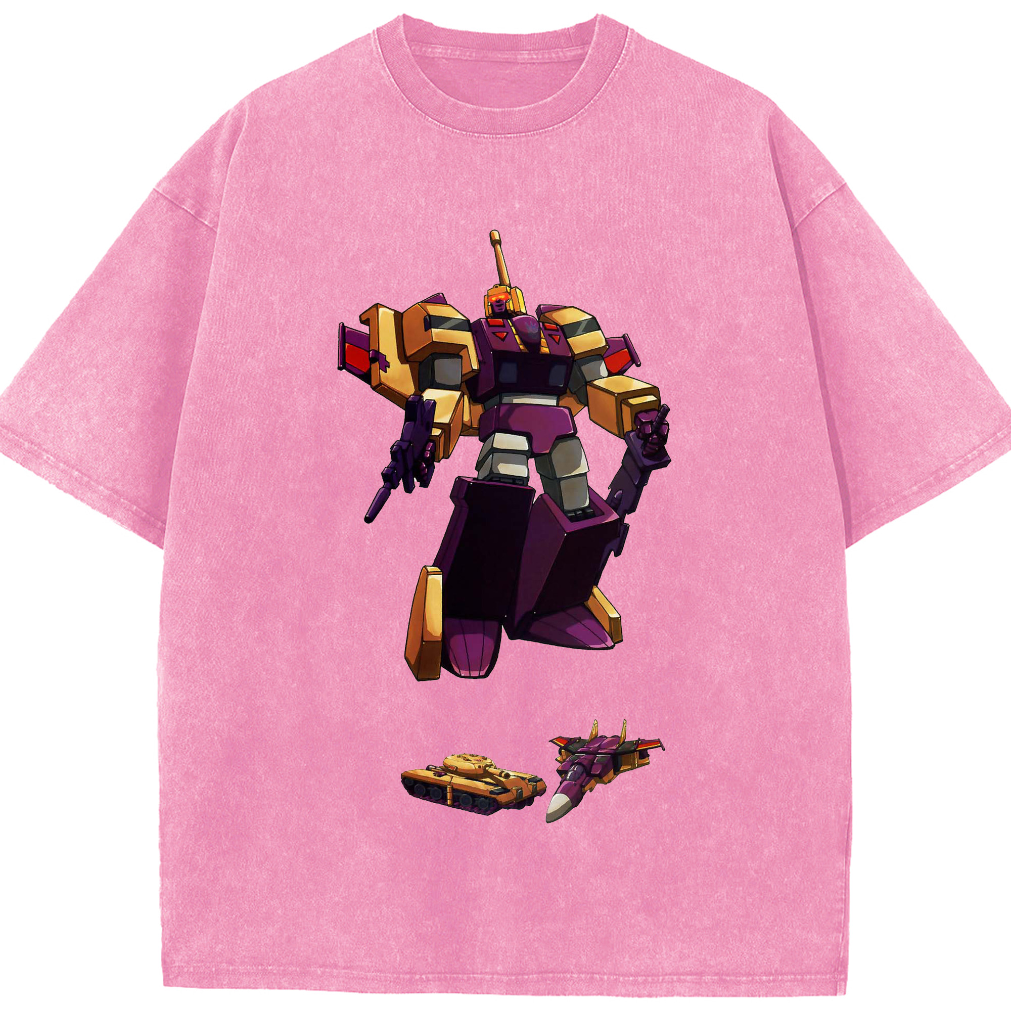 （画像用）  綿100% ヴィンテージ風 半袖Tシャツ（フロントプリント）